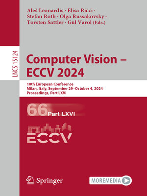 cover image of Computer Vision – ECCV 2024